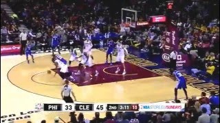 JR Smith Alley-OOP to LeBron James - Cavaliers vs 76ers - 2015-16
