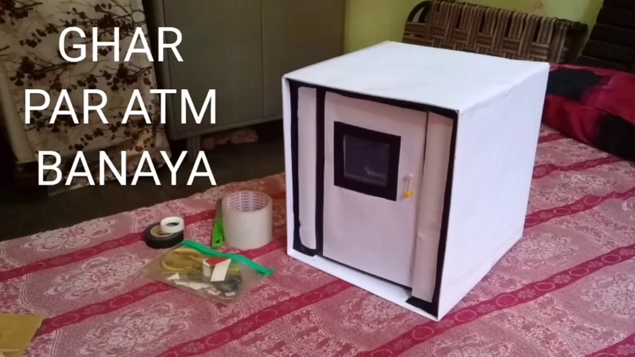 How To Make !! Science Project ATM Machine Cardboard - YouTube