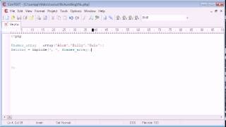 Beginner PHP Tutorial 81 The implode Function with File Handling Example