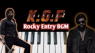 #Rocky Entry BGM | KGF Chapter 2 | #KGF2 | KGF 2 Rocky Bhai BGM Piano Cover | #RockingStarYash