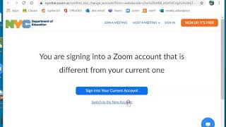 Using the @nycstudents.net account with ZOOM