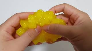 슬라임slime ASMR)벌집 스펀지 슬라임 Honeycomb slime