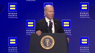 Biden Tells Audience: \