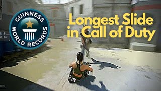 World Record Longest Slide in Call of Duty #shorts