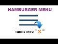 How to create Hamburger Menu Using Only HTML & CSS - Pure HTML CSS Tutorial - CodeWithTanmay