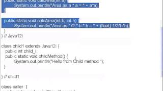 Java Part 12 Method overloading and Inheritance