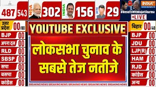 YouTube Exclusive Live: इंडिया टीवी डिजिटल पर सबसे तेज चुनावी नतीजे | Lok Sabha Election 2024 Result