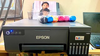 Epson ecotank L8050 setup vlog. Check the quality of the print with 5760 dpi