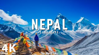 Nepal 4K - Relaxing Music With Beautiful Natural Landscape - Amazing Nature