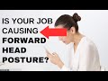 Is Your Job Causing You Forward Head Posture? (Hunched Forward) | Dr. Walter Salubro