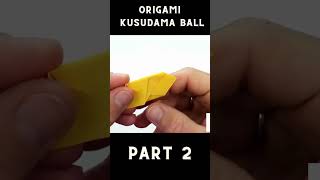 Origami Kusudama Ball Tutorial 🌸🔮 How to Fold a Beautiful Paper Sphere Part 2