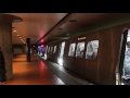 wmata metrorail orange line new carrollton bound 8 car set of kawasaki 7000 series @ metro center