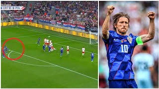 Luka Modric Fantastic Free kick Goal vs Poland Footage! Croatia vs Poland! modric free kick