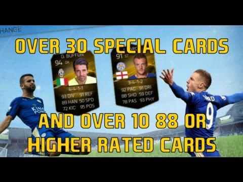 OMFG OVER 30 SPECIAL CARDS!!!! FIFA 16 MOBILE PACK OPENING AND PLAYER EXCHANGE!!!! OMFG OVER 30 SPECIAL CARDS!!!! FIFA 16 MOBILE PACK OPENING AND PLAYER EXCHANGE!!!!