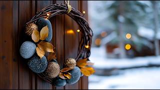 20 Beautiful Unique Christmas Wreath Ideas with Stones, Corals, and Woods