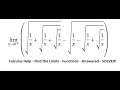 Calculus Help: Find the limits - lim (x→0^+ ) ⁡(√(1/x+√(1/x+√(1/x)) ) -√(1/x-√(1/x+√(1/x)) ) )