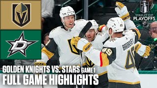 1st Round: Vegas Golden Knights vs. Dallas Stars Game 1 | Full Game Highlights