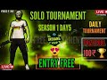 FREE FIRE FULL MAP SOLO TOURNAMENT SEASON 1 DAY 6 #freefirelive #ffesports_india #tournament #fflive