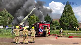 Zeer grote brand in bedrijfspanden - Veilingweg Berkel en Rodenrijs