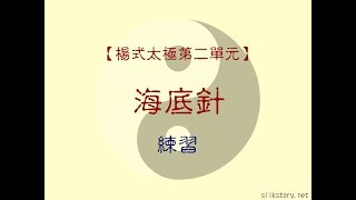 楊式太極拳之第二單元11：海底針(練習)