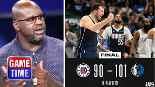 NBA GameTime reaction to Dallas Mavericks def. LA Clippers 101-90; Luka Doncic 2