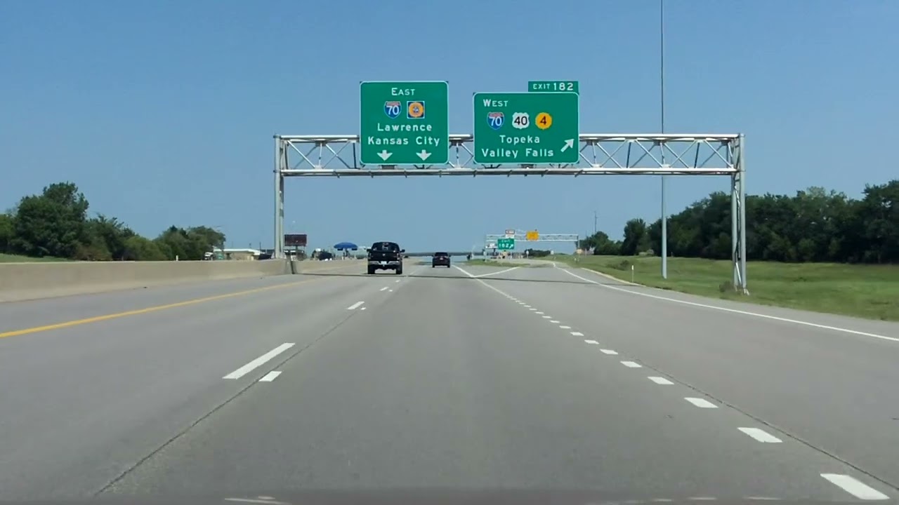 Kansas Turnpike (Exits 177 To 183) Eastbound - YouTube