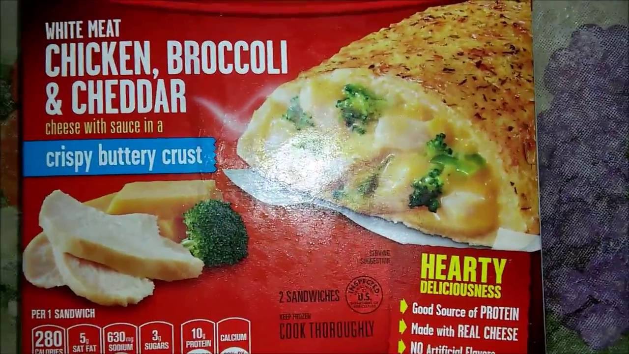 Hot Pockets Chicken, Broccoli & Cheddar Review - YouTube