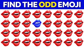 FIND THE ODD EMOJI OUT only a GENIUS can! | Odd One Out Puzzle | Find The Odd Emoji Quizzes