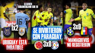 COLOMBIA BAILA A PARAGUAY || URUGUAY cerca de CLASIFICAR || BRASIL IMPARABLE #sudamericanosub20