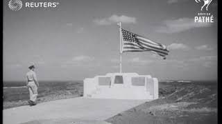 Memorial to American heroes at Iwo Jima (1952)