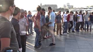 Kurdish dance in Kadikoy, Istanbul Part one