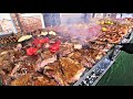 Giant Grill of Meat from Argentina. Street Food Fair in Italy. 'Gusti di Frontiera', Gorizia