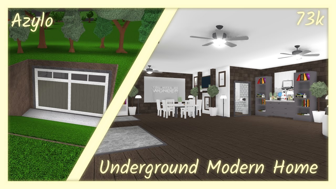 Roblox | Bloxburg: Underground Modern Home (73k) - YouTube