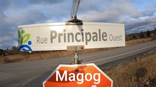 MAGOG Quebec Canada Driving Rue Principale Street: