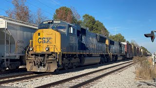 CSX F774 Meets Q415 Rocky Mount NC 12/04/2024 ft Dual Sd70mac’s