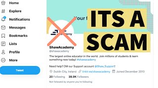 Shaw Academy is an ACTUAL SCAM | THEY WILL STEAL YOUR MONEY