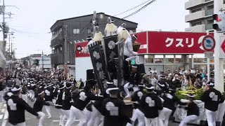 【東堀上事故】令和元年10月19日 八田荘だんじり祭り 新道パレード