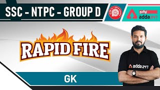 SSC | NTPC | GROUP D | GK | GS | RAPID FIRE