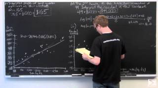 2010 AP Statistics FRQ #6: Regression and Residuals