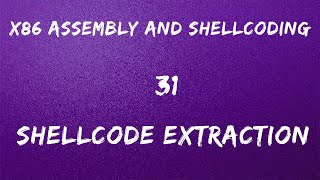 x86 Assembly and Shellcoding - 31 Shellcode Extraction