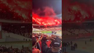 كراكاج انصار شباب بلوزداد الخرافي ضد اتحاد العاصمة🔥 #ultras_fanatic_reds #crbelouizdad #crb #algerie