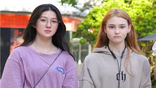 采访中英混血小女孩，国际学校学费居然要十几万？！