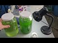 using your green water machine and making 5 gallon buckets of green water