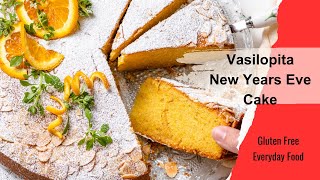 Vasilopita NYE Cake, gluten-free cake