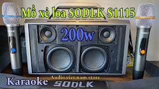 Mổ xẻ loa SODLK s1115 công suất 200w phần 2 | loa s1115 tại audio viet nam store