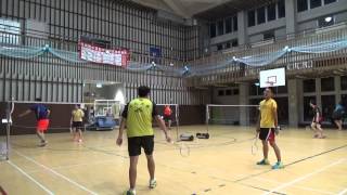 XD 李倢儀/林哲羽vs施永文/紀宗佑MD(20150628FUMA Badminton Club)