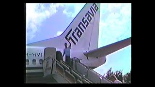 Transavia Boeing 737-300 -1989 Las Palmas to  Amsterdam + platform lpa