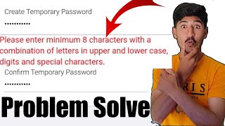 Fix password least 1 uppercase - 1 lowercase and numeric character