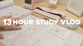 13 Hours Study Vlog | productive 5am study routine | study time-lapse | Joanne study
