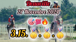 ♦️Direction Quinte demain deauville🎖27/11/2024